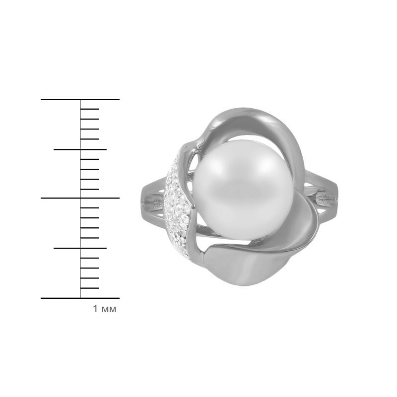 Кольцо с жемчугом КЖс-5208-р